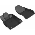 3D Mats Usa Custom Fit, Raised Edge, Black, Thermoplastic Rubber Of Carbon Fiber Texture L1SB02411509